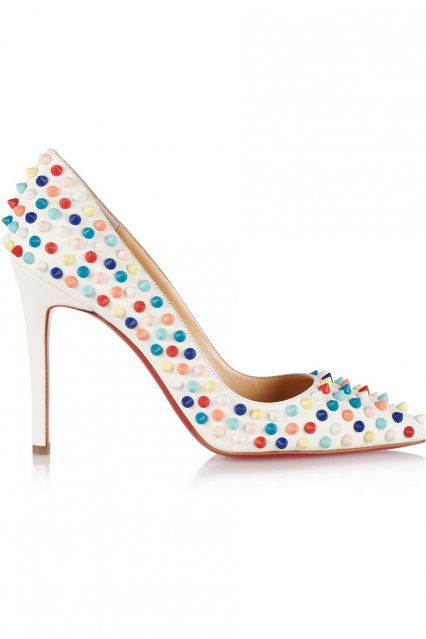 Christian Louboutin Pigalle Spikes 100 leather pumps
