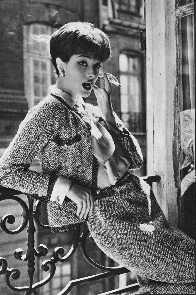 Marie-Helène Arnaud w Chanel dla VOGUE, 1958