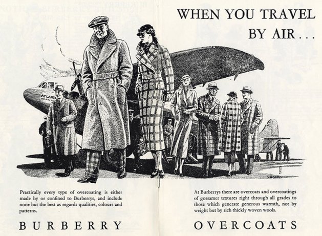 Reklama Burberry, 1938