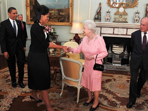 Królowa Elżbieta II & Michelle Obama, 2009